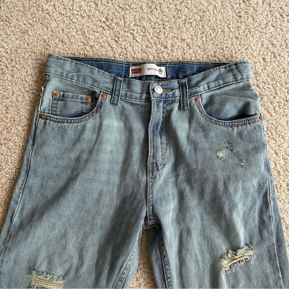 Levi’s vintage long jean shorts / jorts with adjustable waist - Picture 11 of 15